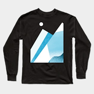 Blue and white peaks Long Sleeve T-Shirt